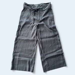 Banana Republic Linen 3/4 Length Wide Pant